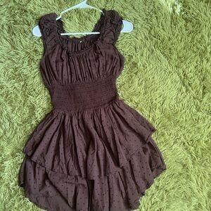 Brown Princess Polly Romper